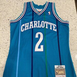 Larry Johnson #2 Charlotte Hornets 92-93 Jersey Mitchell & Ness Men’s M 40 HWC